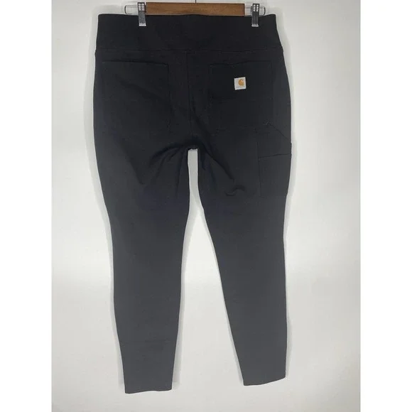 Carhartt Large 12 14 Force Fitted Utility Black Leggings Pants 102482 NO4 NWOT - Picture 5 of 6